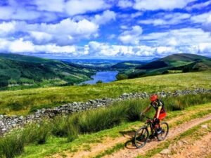 The Gap MTB Ride Brecon Beacons Talybont Reservoir Climb