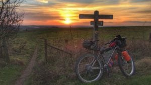 Bikepacking weekend Intro wild camping guided rides south downs bothy biking bivvy biking