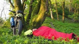Bikepacking weekend Intro wild camping guided rides south downs bothy biking bivvy biking