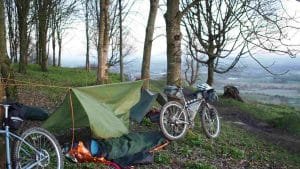 Bikepacking weekend Intro wild camping guided rides south downs bothy biking bivvy biking