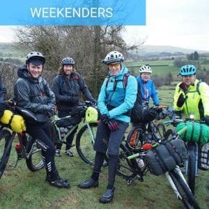 Bikepacking weekend Intro wild camping guided rides south downs bothy biking bivvy biking