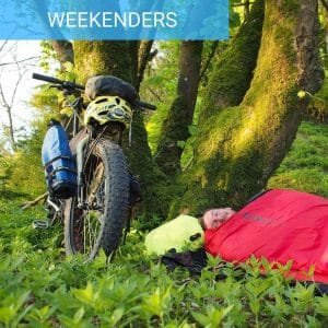 Bikepacking weekend Intro wild camping guided rides south downs bothy biking bivvy biking