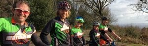 Guided mountain biking skills coaching