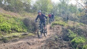 Advanced singletrack ride on the Surrey Hills, close to London. The Trailblazer