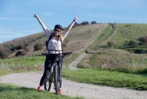 mountain biking for team building corporate events activities near london brighton cycling activity