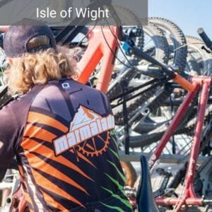 Mountain bike across the isle of wight