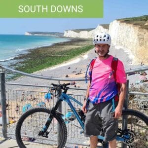 Birling gap seven sisters country park cuckmere haven guided mtb rides bike hire saltmarsh farmhouse