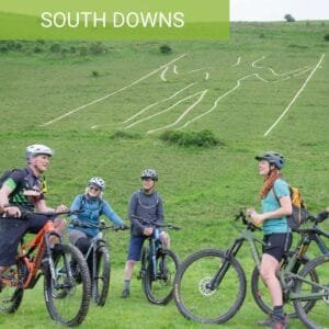 The Long Man of Wilmington guided ride south downs cuckmere haven