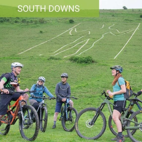 The Long Man of Wilmington guided ride south downs cuckmere haven