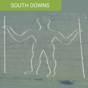 The Long Man of Wilmington guided ride south downs cuckmere haven