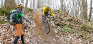 Coach and Ride Jumps and Drops with Marmalade MTB on the Surrey Hills near London