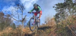 Coach and Ride Jumps and Drops with Marmalade MTB on the Surrey Hills near London