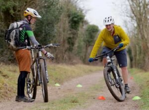 mountain bike skills coaching on the Surrey Hills