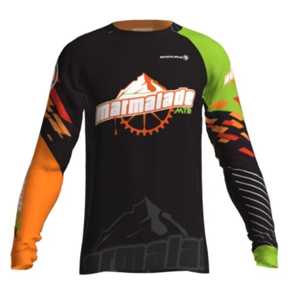 Custom Endura mountain biking jersey Marmalade MTB long sleeve