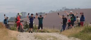 Cycling the south downs way in an organised group