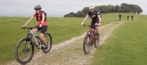 Chanctonbury Ring on the Wiston Estate whilst cycling the south downs way