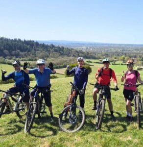 Surrey Hills MTB weekender near London. Two day trip trail riding and cross-country mountain biking